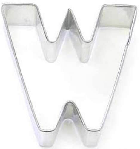 Letter W Cookie Cutter - Click Image to Close